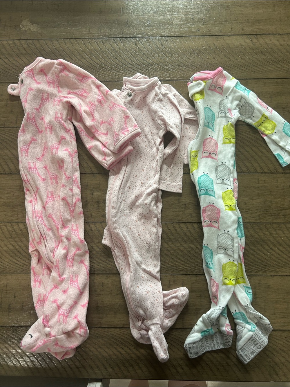 6-9M Bundle of footed pajamas
